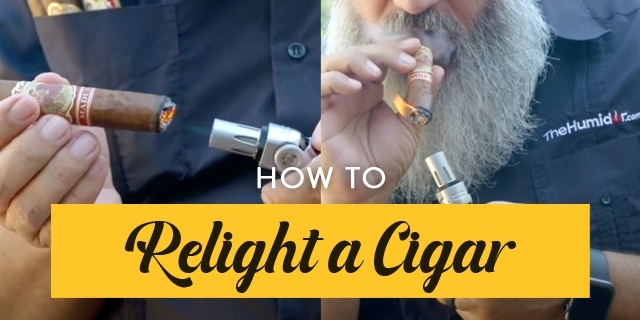 How to Re-Light a Cigar