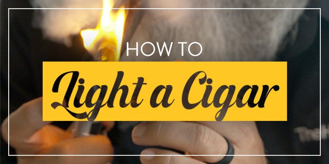 The Right Way to Light a Cigar