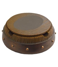 Lotus Barrel Ashtray with Removable Lid