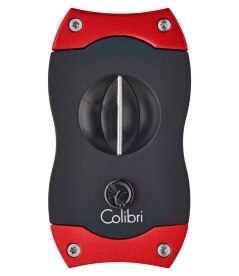 Colibri V-Cut Cigar Cutter Black Red